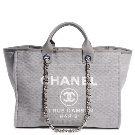 chanel fabric tote price|chanel tote shopper.